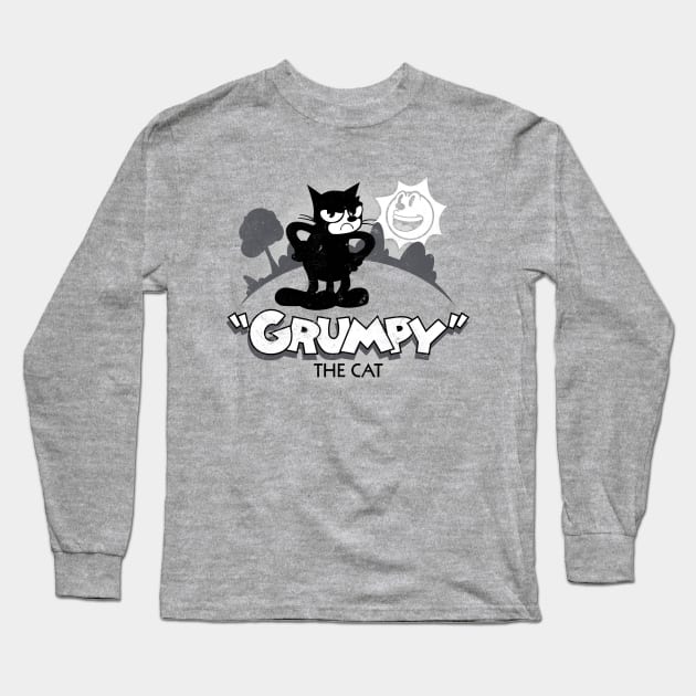 Cranky Cat Long Sleeve T-Shirt by trapperjon